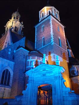 Katedra na Wawelu nocą